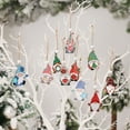 thumbnail image 3 of CSCHome 12PCS Christmas Durable Faceless Gnome Doll Wooden Hanging Decor for Room Office Decor, 3 of 5