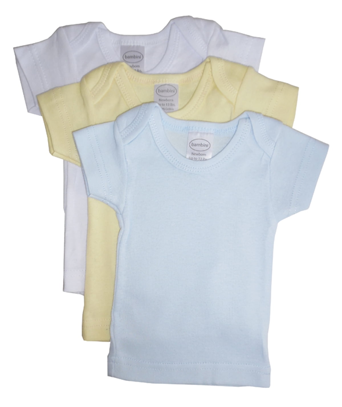 Baby Boys T-shirt Top 100% Soft Cotton Short Sleeve Blue/Yellow  3  6  9 Months 