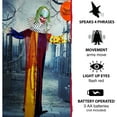 thumbnail image 6 of Haunted Hill Farm 5.75 ft Animatronic Clown, Indoor/Outdoor Halloween Décor, Multi-Color,HHCLOWN-8FLSA, 6 of 14