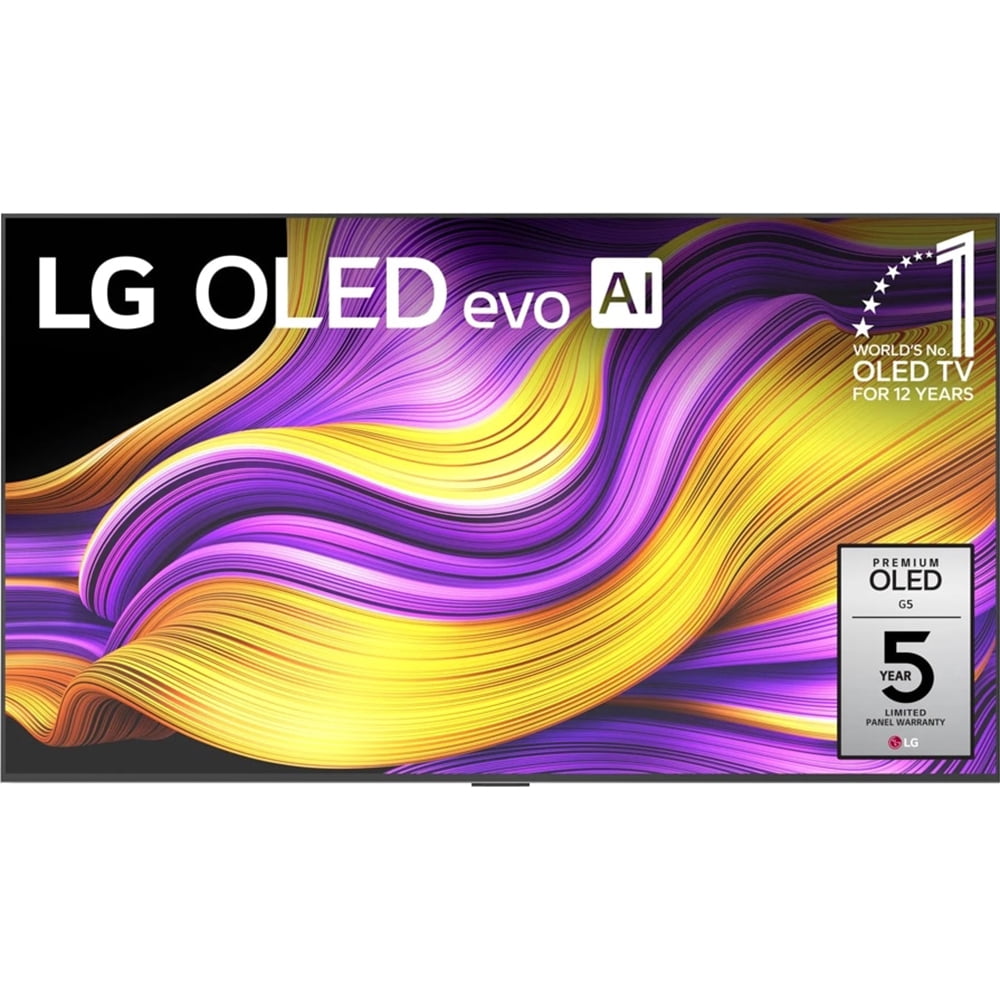 LG 65" G5 OLED evo 4K UHD TV with One Wall Design 2025 Bundle with CPS Exclusive 26 Month Protection, 2x HDMI Cable, Mount Stand, Surge Adapter & Deco Gear Complete Home Theater Beginner's Guidebook