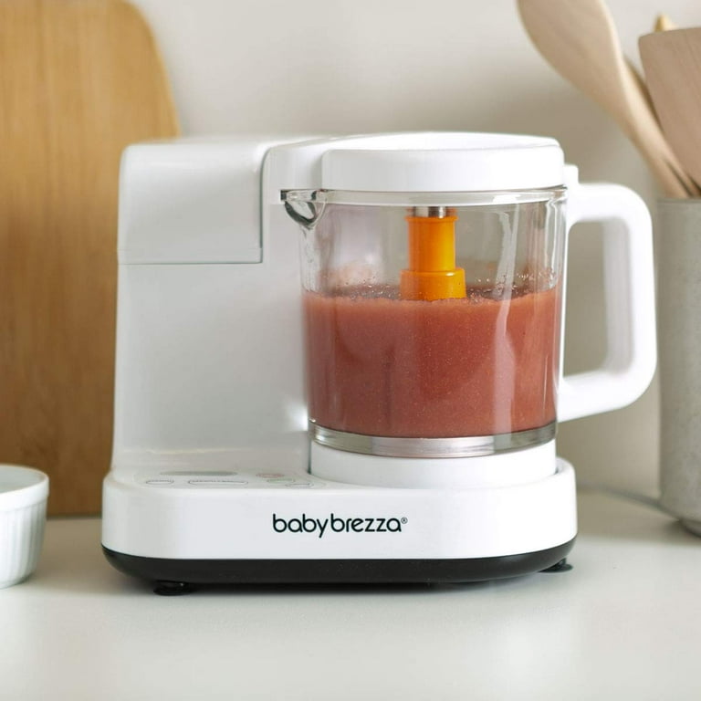 Baby Brezza Small Baby Food Maker Set Cooker and Blender in One to Steam  and Puree Baby Food for Pouches - Make Organic Food for Infants and  Toddlers - Includes 3 Pouches