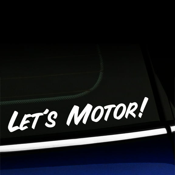 Let's motor Decal - Vinyl Decal For MINI Cooper - Choose Color - [WHITE]
