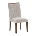 thumbnail image 4 of Pemberly Row Wood and Fabric Dining Room Chairs in Brown (Set of 6), 4 of 9