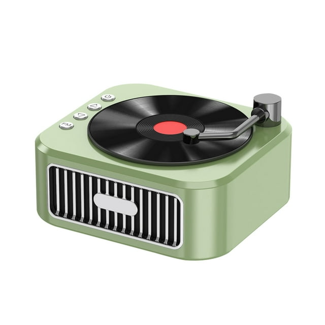 Birdeem Bluetooth 5.3 Magnetic Tape Rotatable Surround Sound Effect Retro Small Wireless Record Player Ornament Desktop Bluetooth Small Speaker