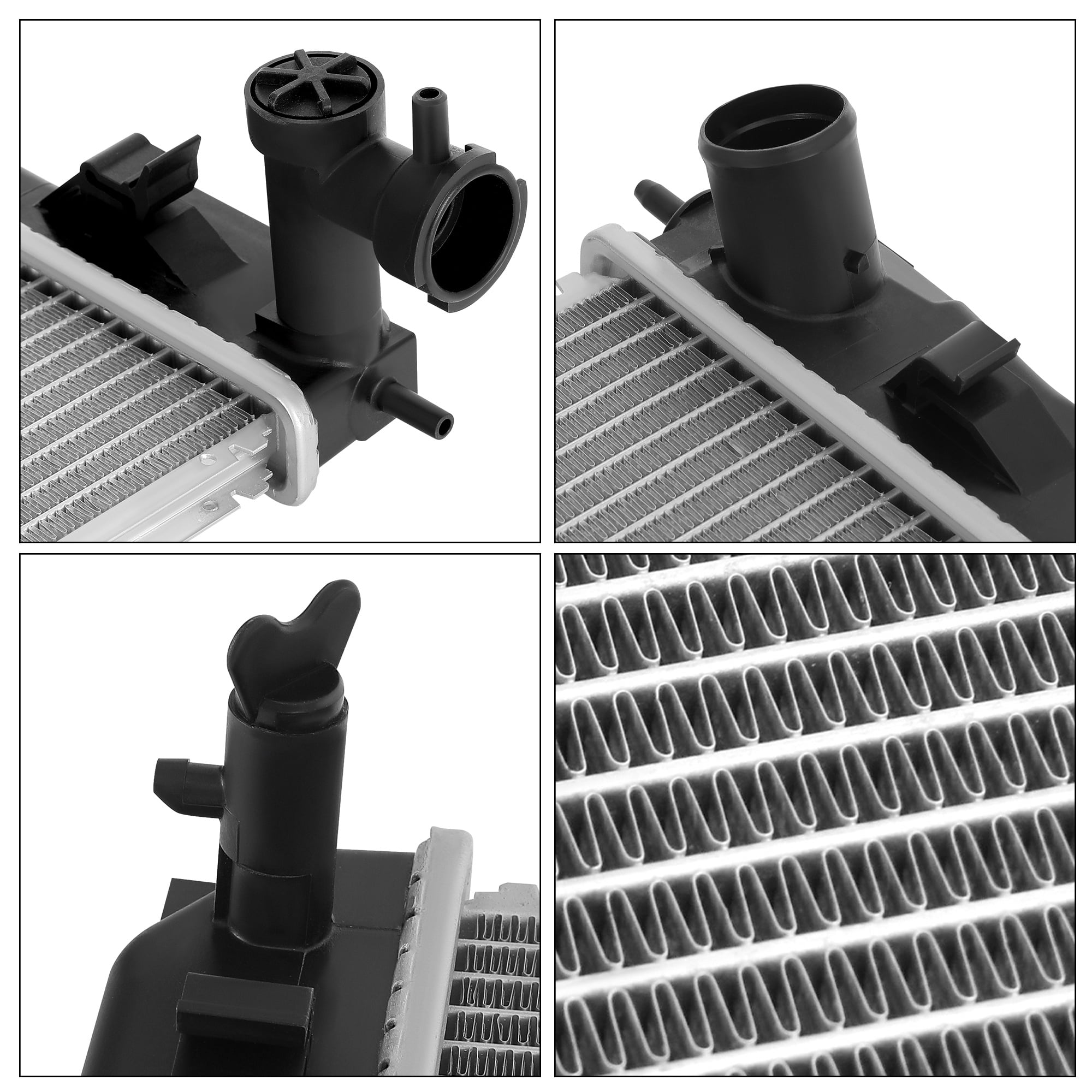 LEDKINGDOMUS Radiator for 2018-2024 Subaru Crosstrek 4-Cyl 2.0L/2.5L & 2017-2023 Impreza 4-Cyl 2.0L, OE Fit Aluminum Core (CU13748)