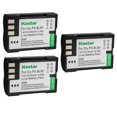 thumbnail image 1 of Kastar BLM1 Battery 3-Pack Replacement for Olympus EVOLT E-500 E500, EVOLT E-510 E510, C-5060, C-5060 wide, Camedia C-5060 Wide Zoom, C-7070, C-8080 Camera, 1 of 3
