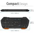 thumbnail image 4 of Fosmon  Mini Bluetooth Keyboard with USB-C Charging (QWERTY Keypad), Wireless Portable with Touchpad, Compatible with Apple TV, Amazon Fire Stick, PS4, PS4 Pro, PS5, HTPC/IPTV, VR Glasses, Smartphones, 4 of 9