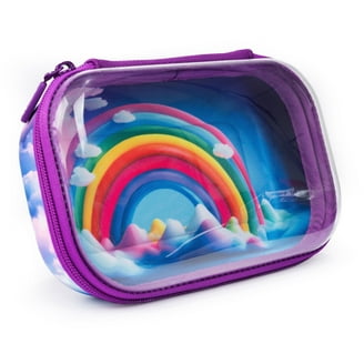 Vaultz Locking Pencil Box Pink Acrylic with Key Lock for