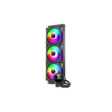 GAMEMAX  IceBurg 360 Digital BK, Liquid CPU Cooler 360mm Addressable ARGB Pump Fans 290W TDP AIO Water Cooler