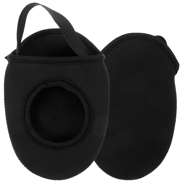 HEALEEP 1Pair Windproof Cycling Shoe Covers Durable Non Slip Black Overshoes for Outdoor Riding