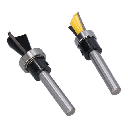 

Fyydes Dovetail Router Bit Dovetail Bit Set 2Pcs/Set Dovetail Bit Joint Router With Bearing Woodworking Milling Cutter 1/4in Shank