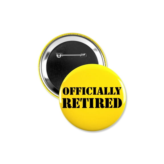 1 Pack - Officially Retired Pinback Button - 3 Inch