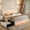 White, variant on SIBEDS King PU Leather LED Bed Frame with Adjustable Headboard, 2 Drawers, Smart RGB Lights with Music Sync, White