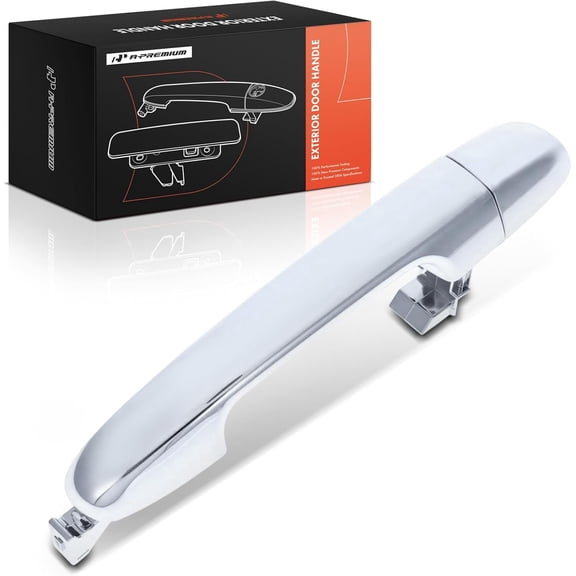 A-Premium Front Right Passenger Side Exterior Door Handle Compatible with Kia Soul 2011 2012 2013, Silver