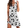 thumbnail image 1 of TJAZFJPA Robes d'Invitée de Mariage Femmes Femmes Élégante Col Rond Robe Débardeur Robe Décontractée à Imprimé Floral Petite Robe Noire Robes pour Femmes Hiver, 1 of 5