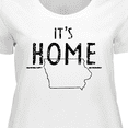 thumbnail image 4 of Inktastic It's Home- State of Iowa  Outline Distressed Text Women's Plus Size T-Shirt, 4 of 5