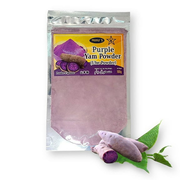 Miki's Ube Purple Yam Powder 100% Pure Ube Kosher 3.53 Oz./ 100 G.