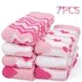 thumbnail image 2 of Loritta 7 Pairs Womens Fuzzy Socks Soft Winter Warm Cozy Fluffy Soft Socks Gifts, 2 of 7
