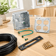 4 Pack 4 Inch Metal Electrical Box with 2 Duplex Receptacle Cover and ...