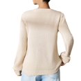 thumbnail image 3 of Bjutir Valentines Day Women Tops Casual Love Sweater Loose Lazy Style Round Neck Jacquard Knitted Top Pullover Long Sleeved Sweater, 3 of 7