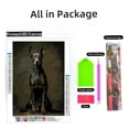 thumbnail image 2 of Doberman Pinscher Dog DIY 5D Diamond Art Paint with Full Drill Round Diamond Gems Painting by Number Kits for Adults Art Craft Home Wall Decoration 11.8x15.8in, 2 of 8