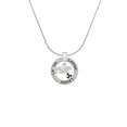 thumbnail image 2 of Delight Jewelry Silvertone Kick Like a Girl with Enamel Soccer Ball Laugh Ring Charm Necklace, 18", 2 of 4
