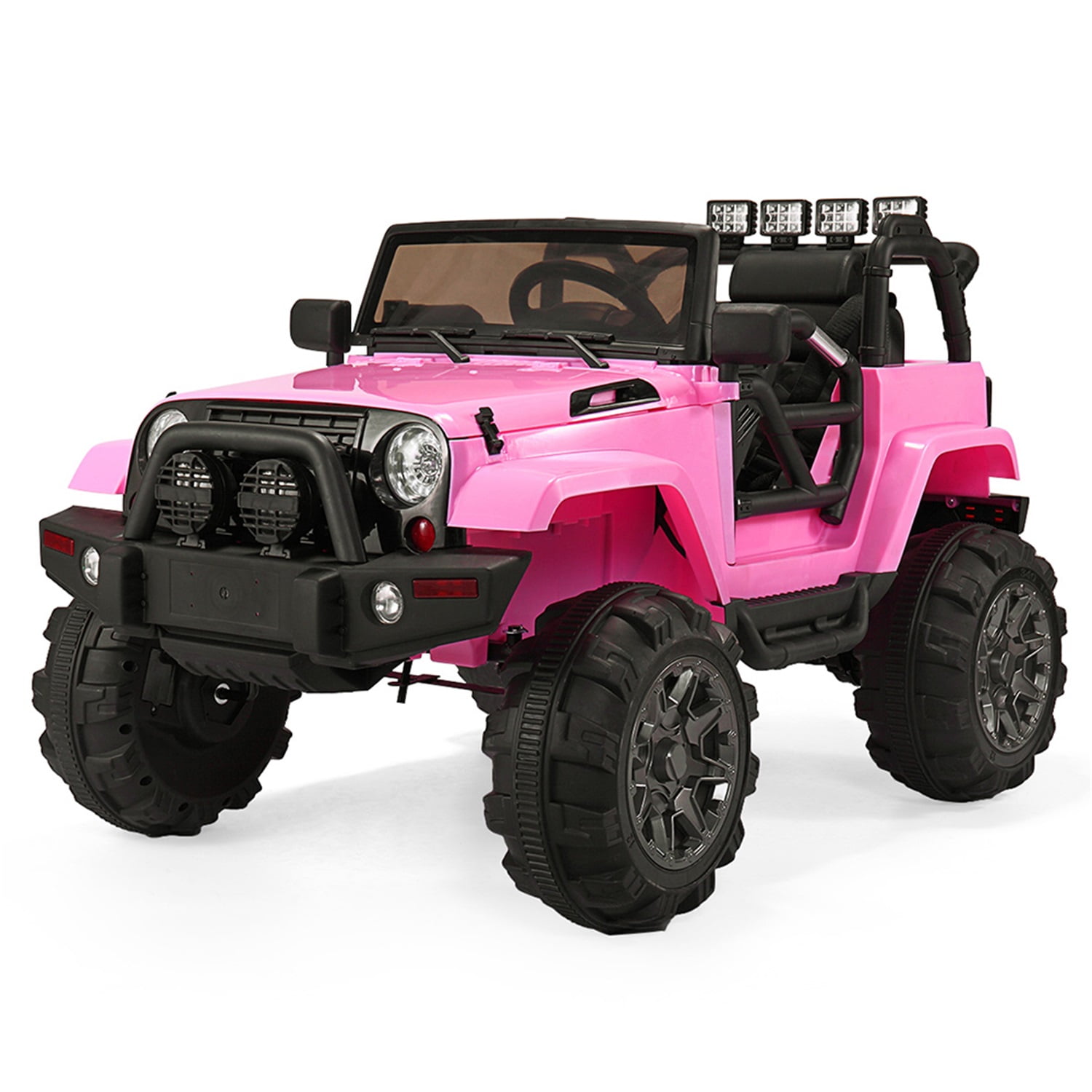 CIPACHO 12 V Powered Ride on Truck, 3-Speed Remote Control Electric Vehicle with LED lights, Electric Kids Car Toy, Pink CIPACHO 12 V Powered Ride on Truck, 3-Speed Remote Control Electric Vehicle with LED lights, Electric Kids Car Toy, Pink