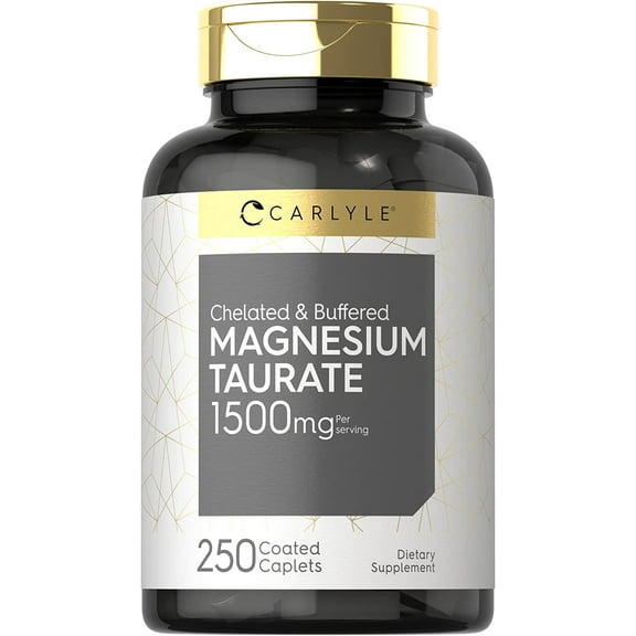 Magnesium Taurate 1500mg | 250 Caplets | by Carlyle