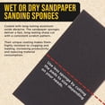 thumbnail image 4 of Dura-Gold 800 Grit 5" x 2-3/4" Sanding Sponges, Box of 10 - Performance Hook & Loop Wet or Dry Flexible Sandpaper Sponge Pads - For Hand Sanding Blocks, Palm Sanders - Polish Metal, Auto Paint, Wood, 4 of 6