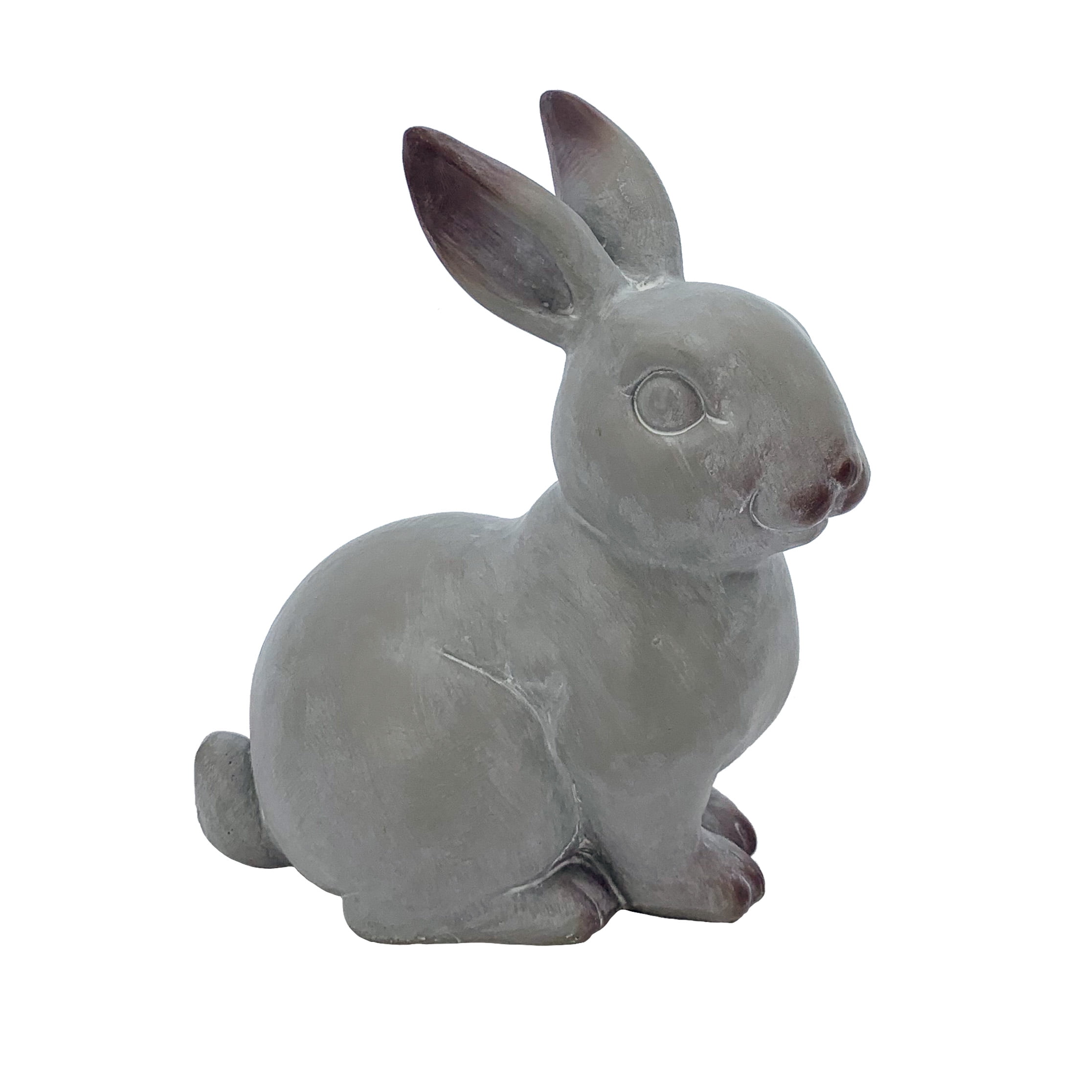 Way to Celebrate Easter Concrete Gray Finish Bunny 5.5" Decoration Assortment