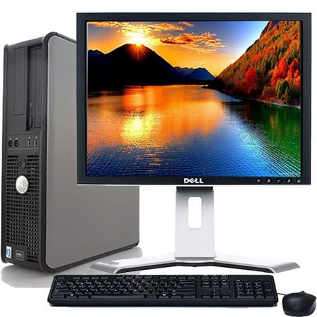 Dell Optiplex Desktop Computer Bundle Windows 10 Intel Core 2 Duo processor 4GB Ram 250GB Hard Drive DVD Wifi with a 17