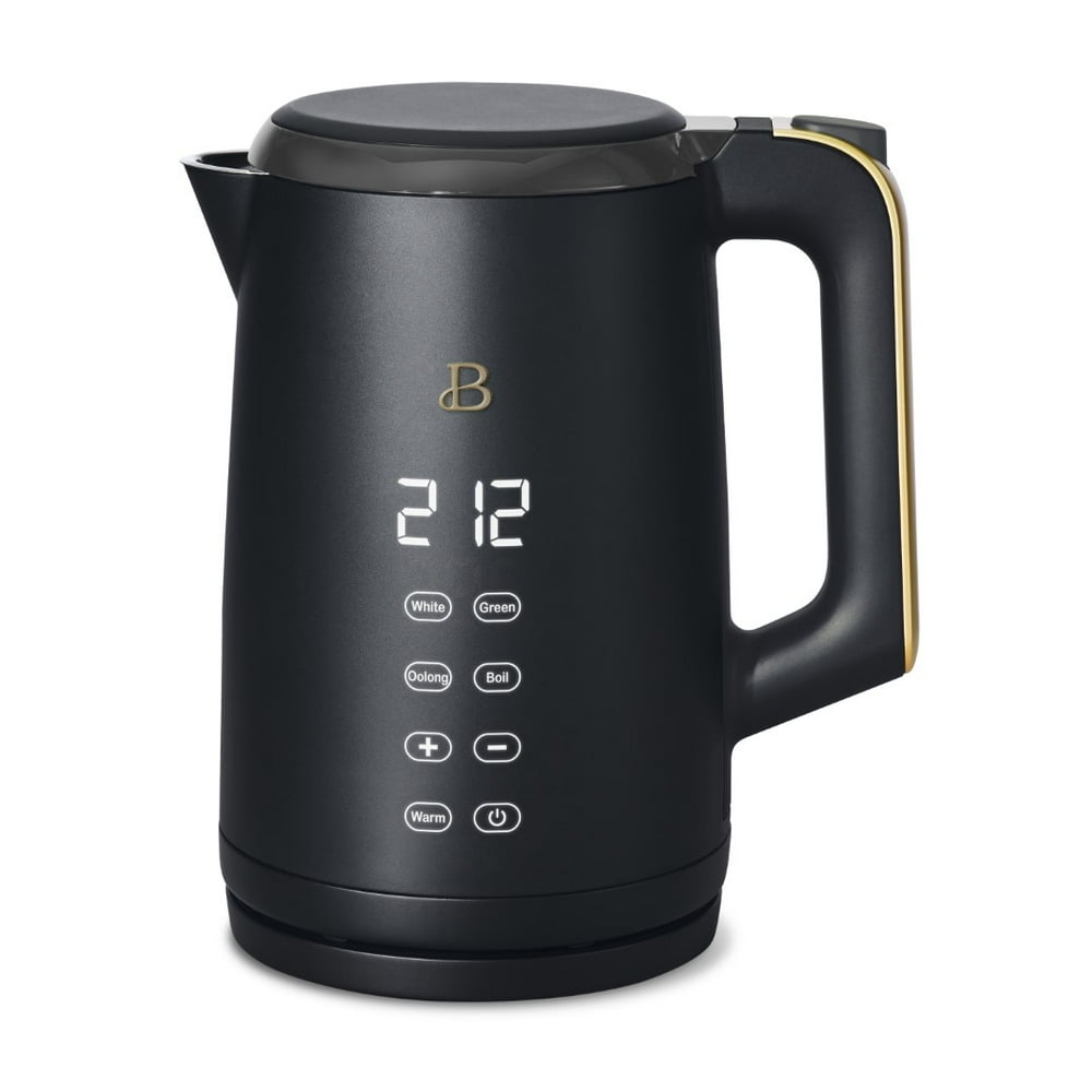 Beautiful 1.7L Electric Kettle, Black Sesame by Drew Barrymore