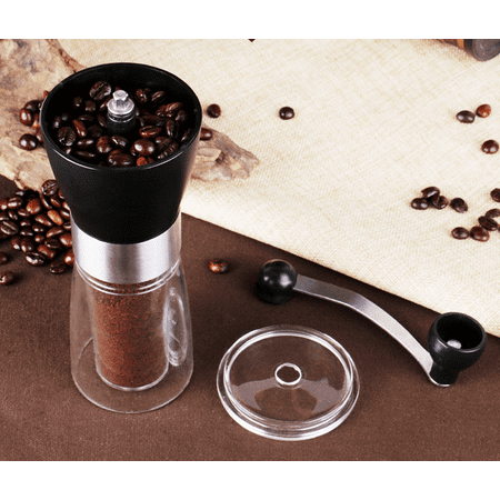 Portable Manual Coffee Bean Grinder,Heaviest Duty Portable Conical Burr Mill for French Press,Turkish,Handheld Mini, K Cup, Brushed Stainless Steel, Best Grind for French (Best Mini Mill 2019)