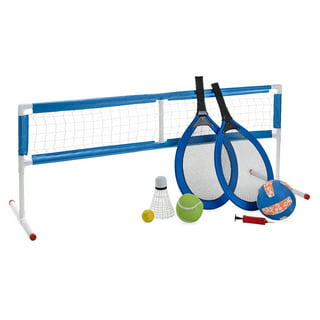 MD Sports 6 in 1 Backyard Combo Game Set, Volleyball, Badminton