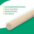 thumbnail image 4 of Wooden Dowel Rods Wood Sticks, 12"x0.39" Round Wooden Dowels Rod for DIY, Arts Decoration, Crafts Wand, 10pcs, 4 of 6