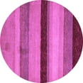 thumbnail image 1 of Ahgly Company Indoor Round Abstract Purple Modern Area Rugs, 8' Round, 1 of 4