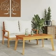 thumbnail image 3 of vidaXL Patio Dining Table 39.4"x21.7"x17.7" Solid Wood Acacia, 3 of 8
