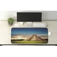 thumbnail image 2 of Travel Computer Mouse Pad, Image of Kukulkan Pyramid in Chichen Itza Yucatan Mexico Monument, Rectangle Non-Slip Rubber Mousepad X-Large, 35" x 15" Gaming Size, Night Blue Multicolor, by Ambesonne, 2 of 2