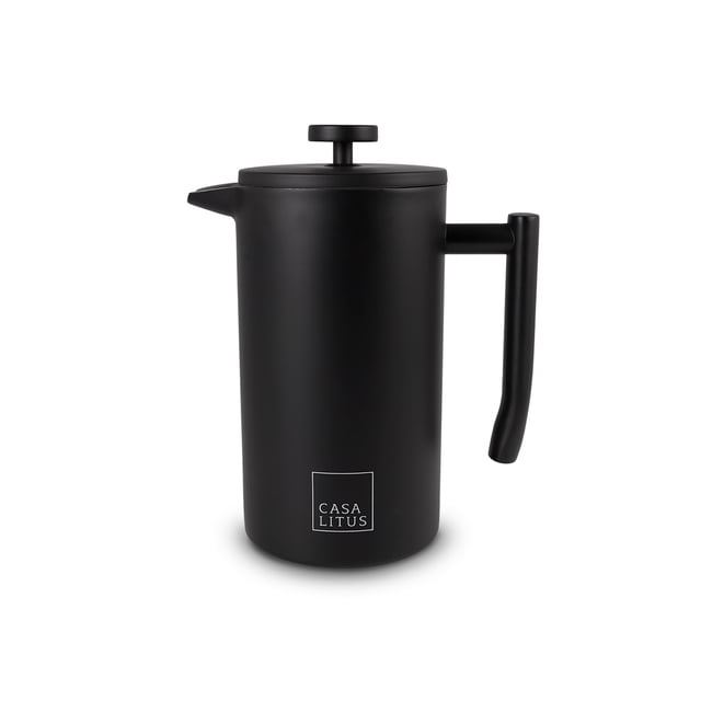 Prensa Francesa Premium CASA LITUS 1 Litro Acero Inoxidable Doble Pared