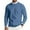 Blue, variant on Mens Crew Neck Sweaters Long Sleeve Lightweight Knit Dress Pullover Sweaters Khaki L