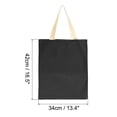 thumbnail image 2 of Bolsas de Mano Reutilizables Unique Bargains 2 Paquetes Grandes Algodón Negro, 2 of 5