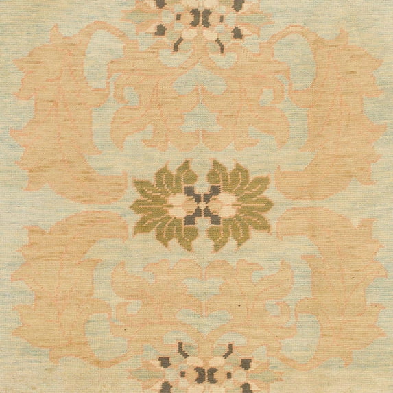 Ahgly Company Machine Washable Indoor Square Abstract Orange Area Rugs, 6' Square