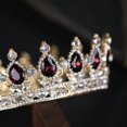 thumbnail image 4 of Corona de tiara de boda de lujo Tiaras nupciales de cristal Coronas Diademas, 4 of 4