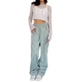 thumbnail image 2 of Wassery Women Hollow Out Crochet Knit Sweater Long Sleeve Knitted Crop Top Beach Mesh Cover Up Tunic Top Streetwear, 2 of 6