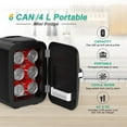 thumbnail image 4 of Crownful 4L Mini Fridge 110V 220V Beauty Makeup Skincare Refrigerator AC/DC Heated Cooling Beauty Refrigerator Car Mini Fridge, 4 of 7