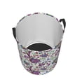 thumbnail image 3 of Goofa Fairy Flower Printed Circular Hamper,Laundry Basket with Handles,Storage Baskets Foldable,Large Capacity Laundry Hamper-, 3 of 8