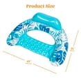 thumbnail image 6 of Joyfy Inflatable Pool Floats for Adults, 2 Packs Pool Chairs with Cup Holders,Blow up Floating Pool Floats Chair,Pool Floaties for Adults Swimming Pool Party Summer Water Fun, 6 of 8