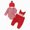 R001-Red, variant on NOLDARES Newborn Baby Girl Bell Bottom Outfit Ruffle Romper Cute Bow Flare Pants Set Headband Cute Fall Winter Clothes(Red,0-3 M)