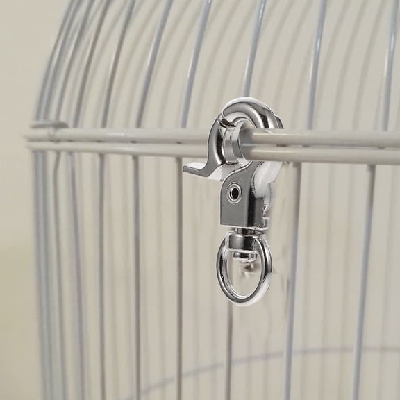 UPOUART 10-Pack Stainless Steel Crate Clips for Bird Cage Doors, Home Use Clips for Secure Cage Closure