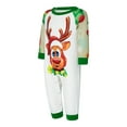 thumbnail image 3 of KelaJuan Christmas Family Pajamas Matching Set Elk Print Long Sleeve Tops and Christmas Socks Print Pants Sleepwear, 3 of 7